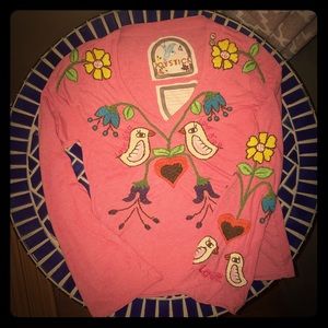 Johnny Was Lovebirds Joystick Blouse M